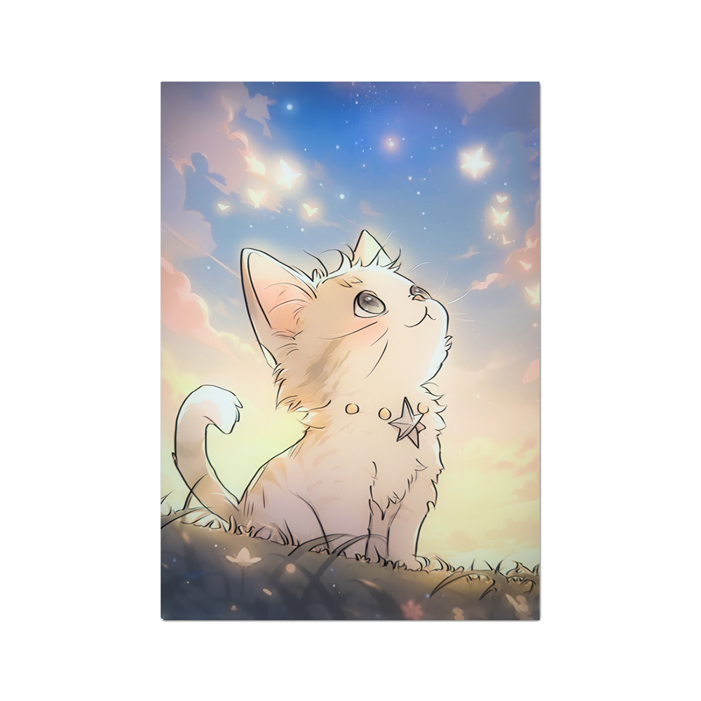 Starry Skies Kitty | Enchanted Lamps