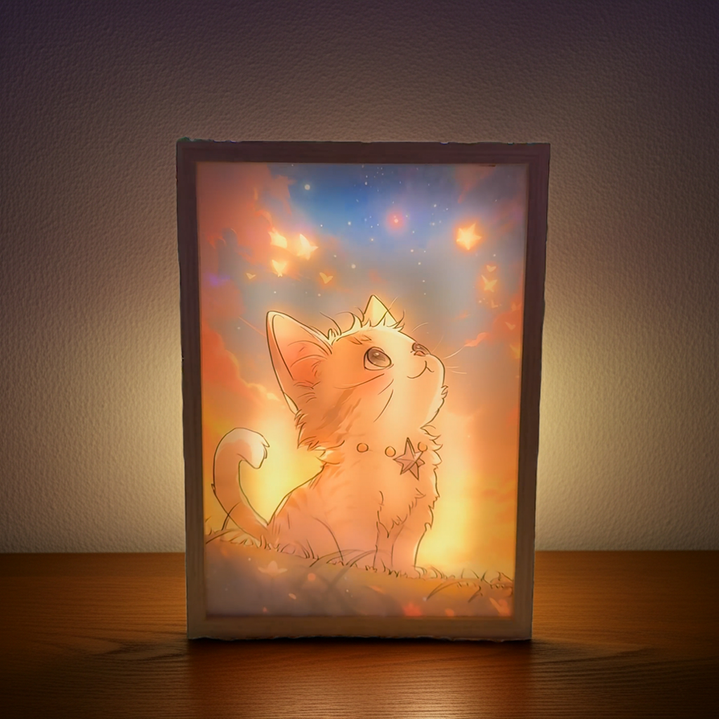 Cat Dreaming of Butterflies